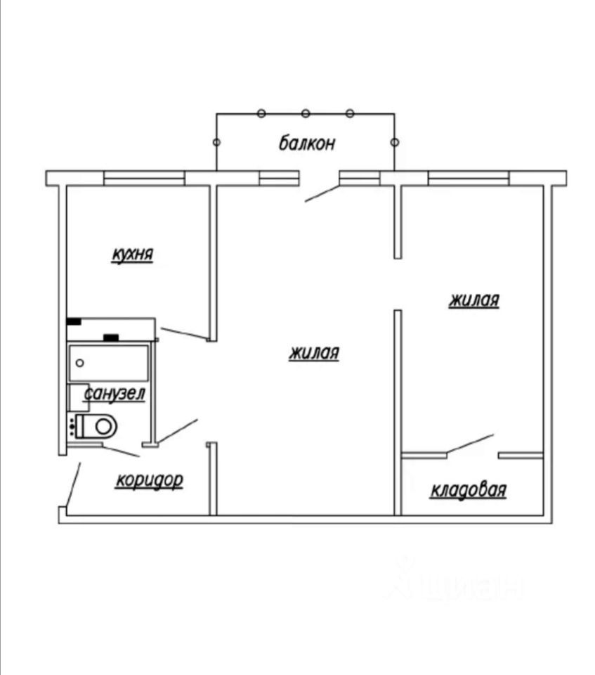 Квартира хрущевка 2 комнатная планировка