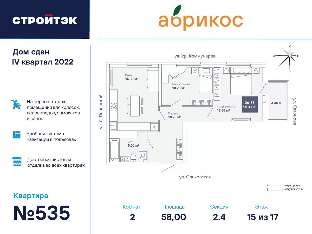 Купить двухкомнатную квартиру в микрорайоне Новая Сортировка в  Екатеринбурге, 108 объявлений о продаже жилой недвижимости по цене от 2,7  млн ₽ на N1.