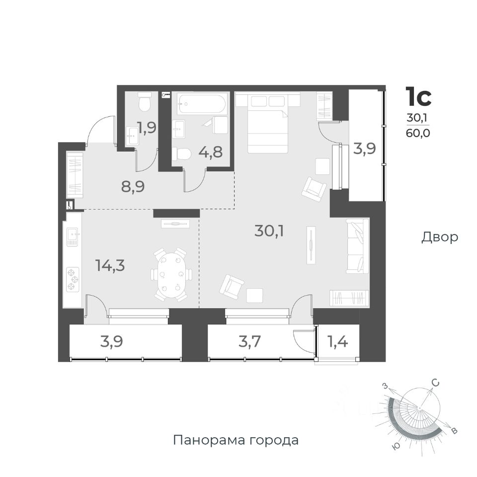 Купить однокомнатную квартиру в Новосибирской области, 9 604 объявления о  продаже жилой недвижимости по цене от 350 тыс ₽ на N1.