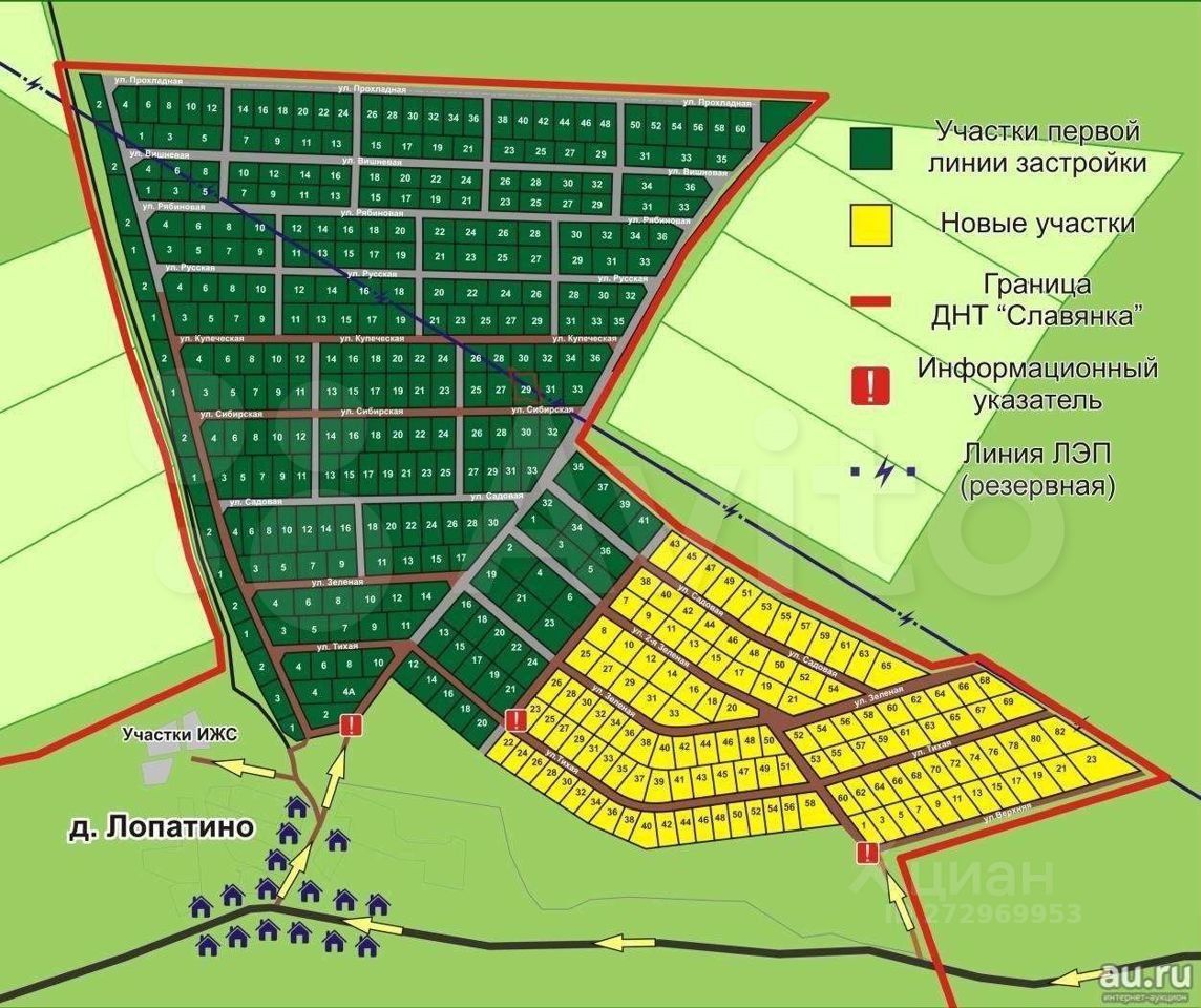 Карта продажа земли