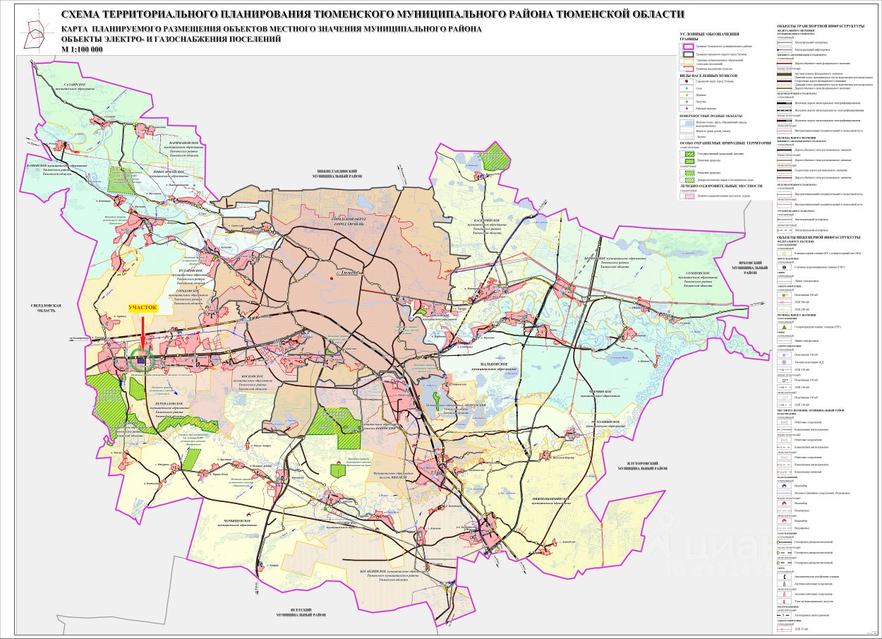 С успенка тюменский район карта