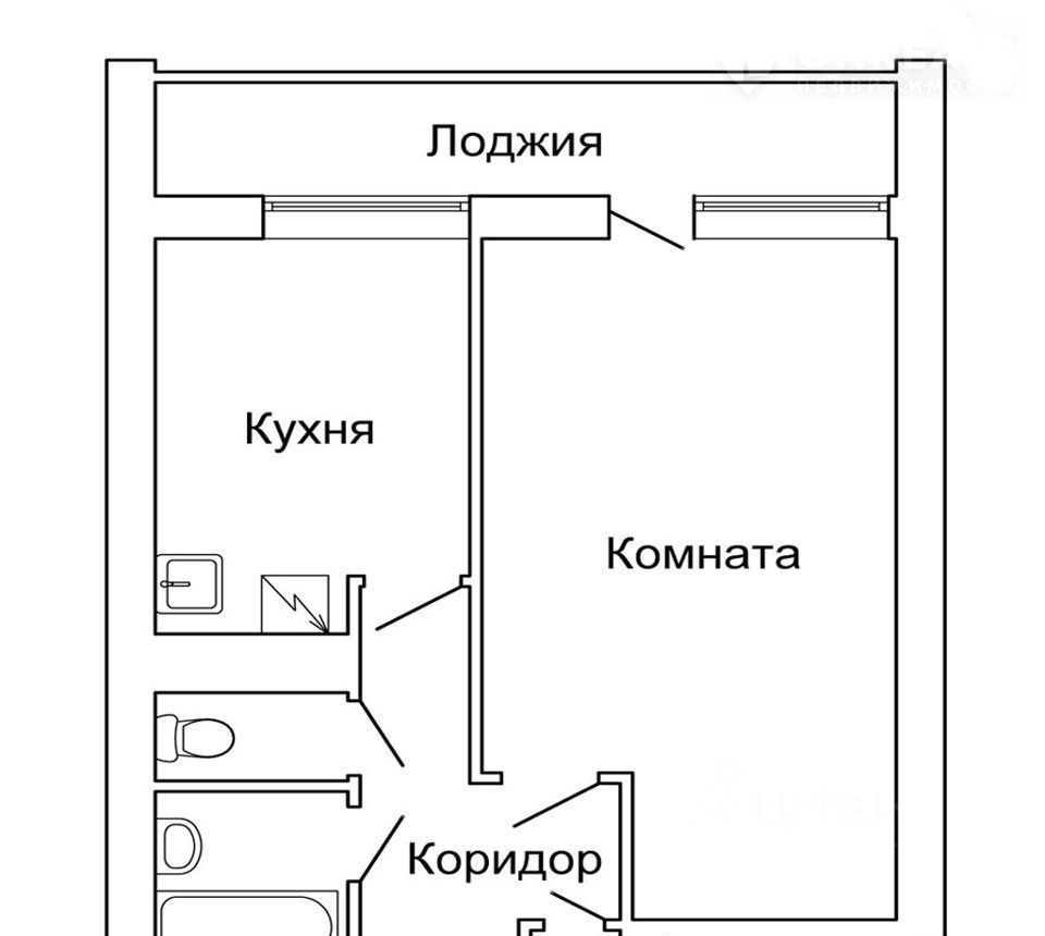 План однокомнатной квартиры