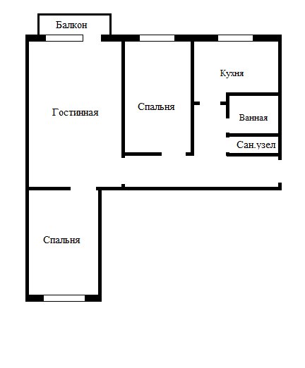 План квартиры в панельном доме 9 этажей