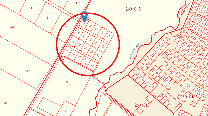 Кадастровая карта логиново белоярский район