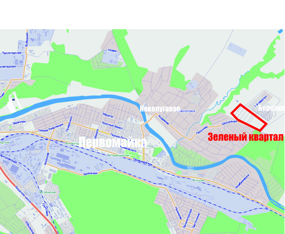 Село новолуговое новосибирской области карта