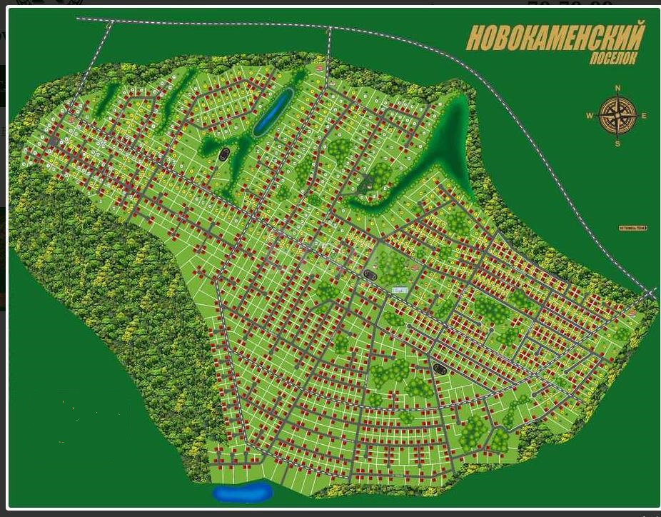 Новокаменский коттеджный поселок нижний новгород карта