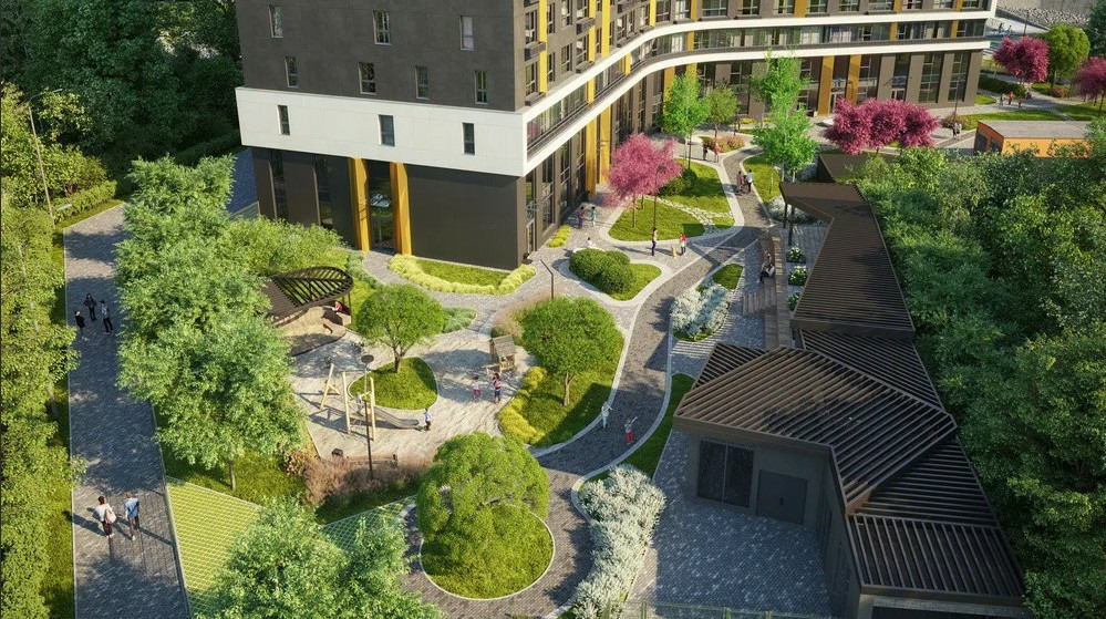 Микрорайон NOVA park - Екатеринбург, ул. Хрустальногорская - от Атомстройкомплек