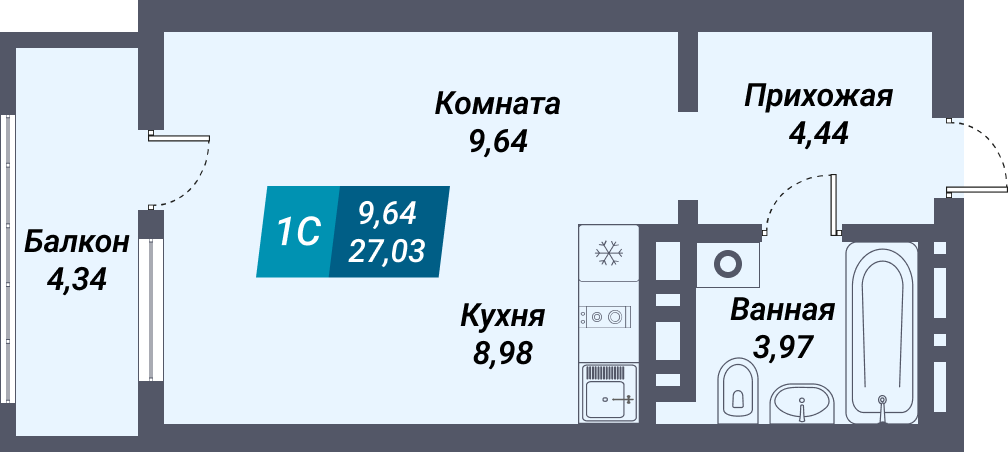 Бульвар Менделеева 8, квартира 63.