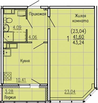 Объявление № 74240199 - аренда однокомнатной квартиры в Екатеринбурге, Кировском