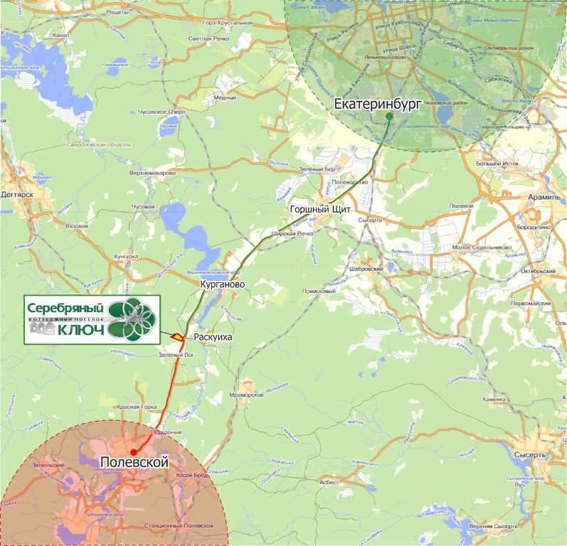 Карта курганово полевского района