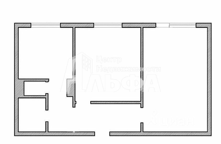 2-комнатная, улица Арсеньева 12, восток, юг, 5 этажей, 5 этаж, 43,0 кв. м. первы